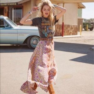 SWAP- Boho Blossom Split Skirt